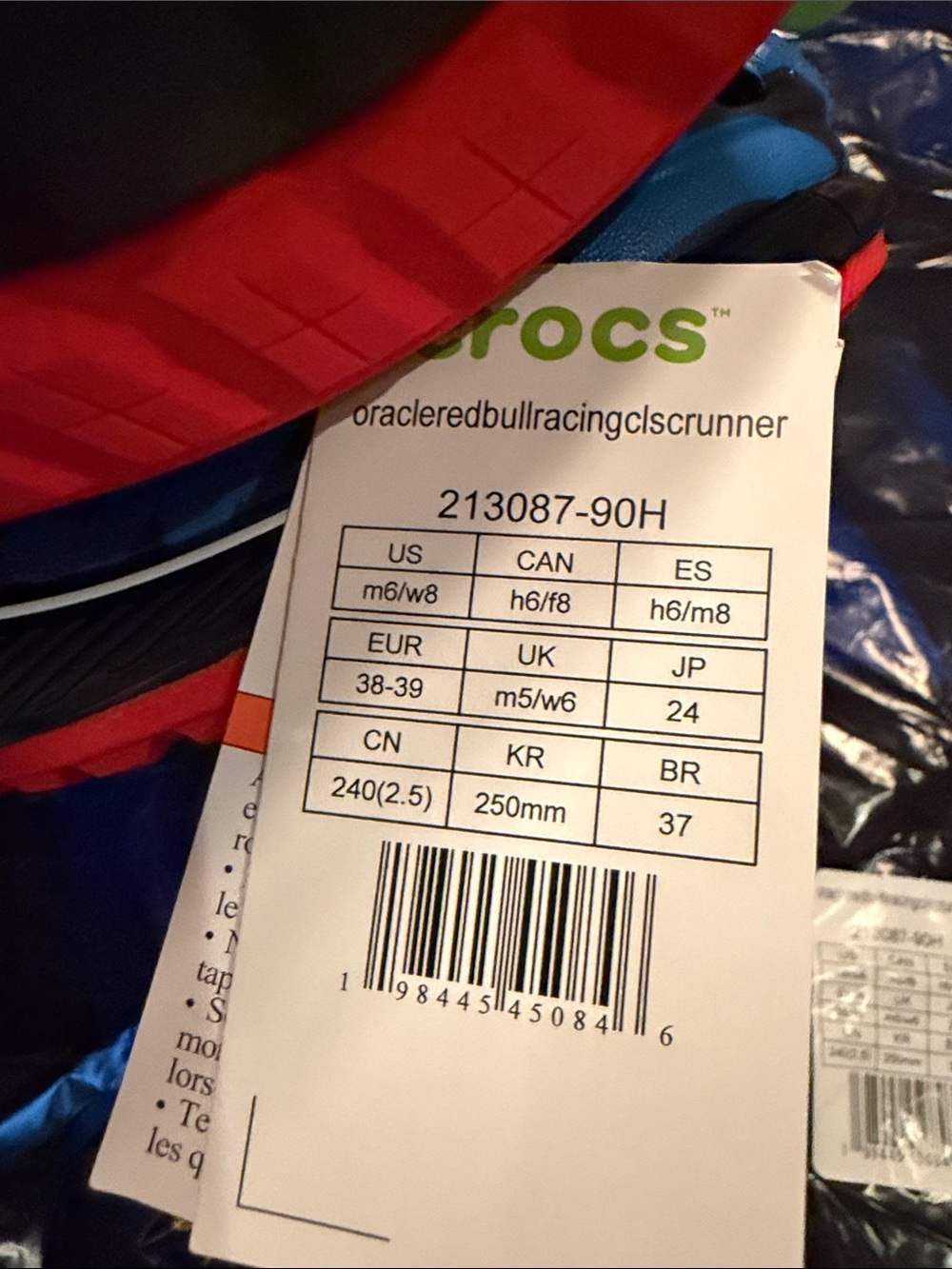 F1 Red Bull Racing Crocs - Picture 8 of 9